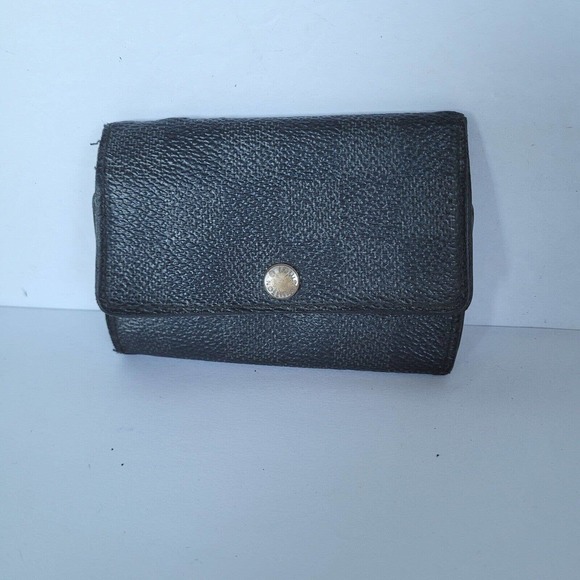 Authentic Louis Vuitton Damier Multicles 6 Key Hooks Case Graphite Small Check - Picture 1 of 10